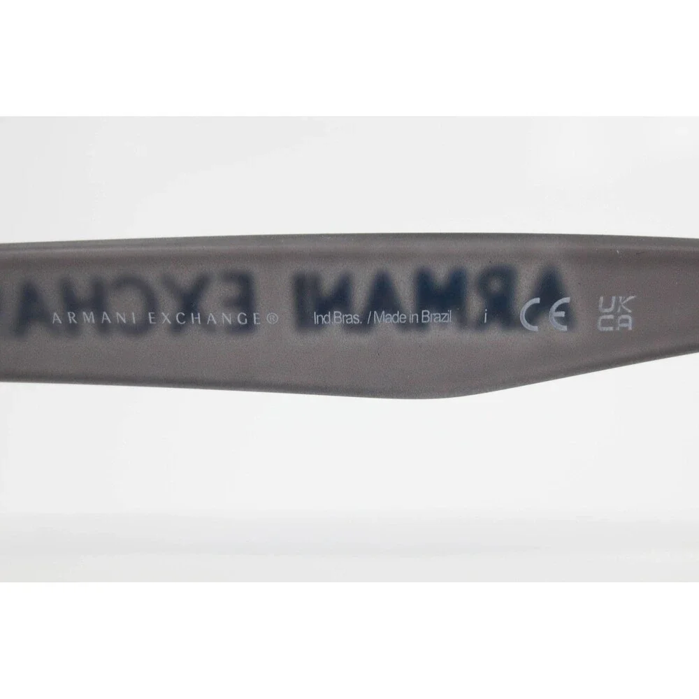 Armani Exchange AX 3070 8310 Matte Grey Rectangular Eyeglasses 55-18-140